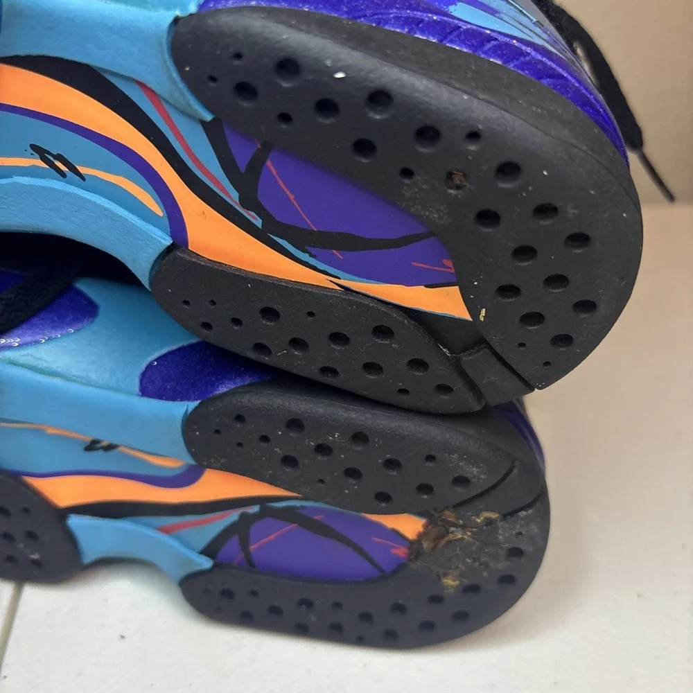 Size 4Y- Jordan 8 Retro‎ 2015 Mid Aqua NO BOX